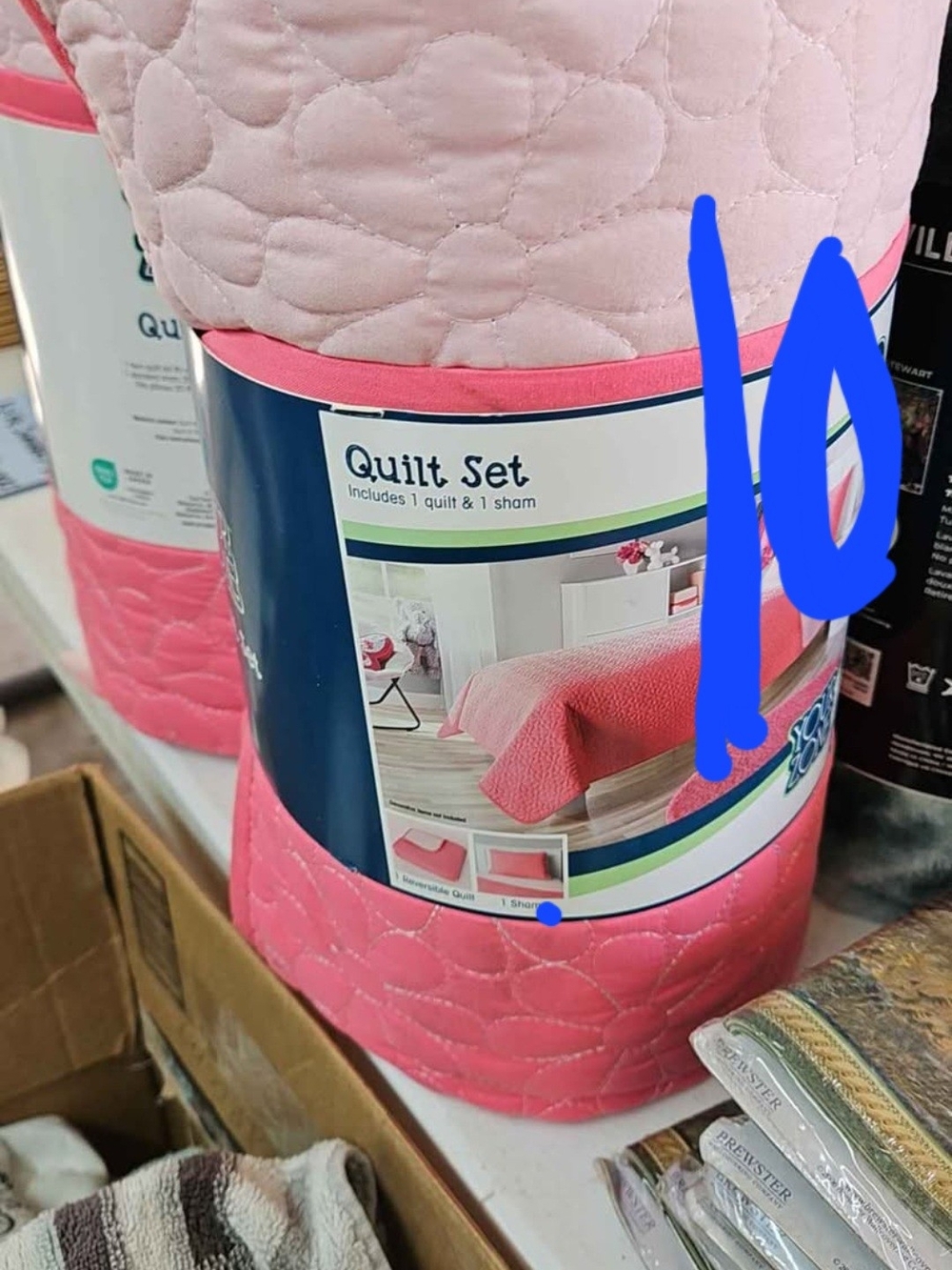 Pink Quilt Set - Includes 1 Quilt & 1 Sham